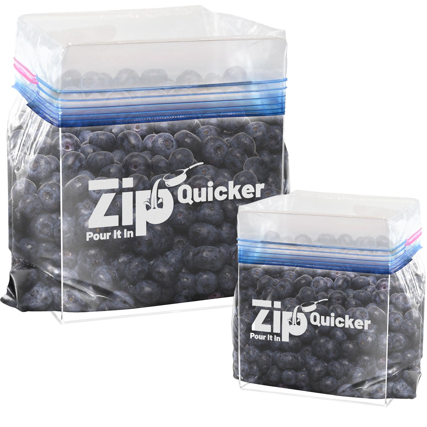 Zip Quicker - Comes as a set for Gallon & Quart sizes